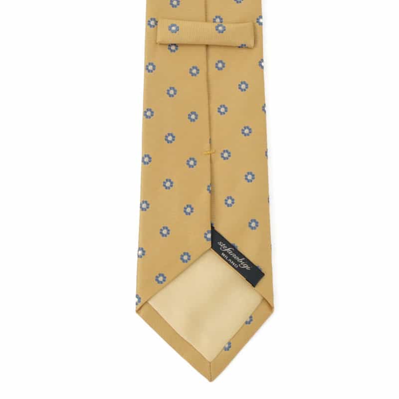 STEFANO BIGI 小紋柄タイ YELLOW