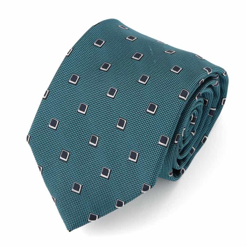 STEFANO BIGI 小紋柄タイ BLUE