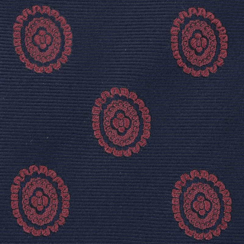 STEFANO BIGI メダリオン柄タイ NAVY