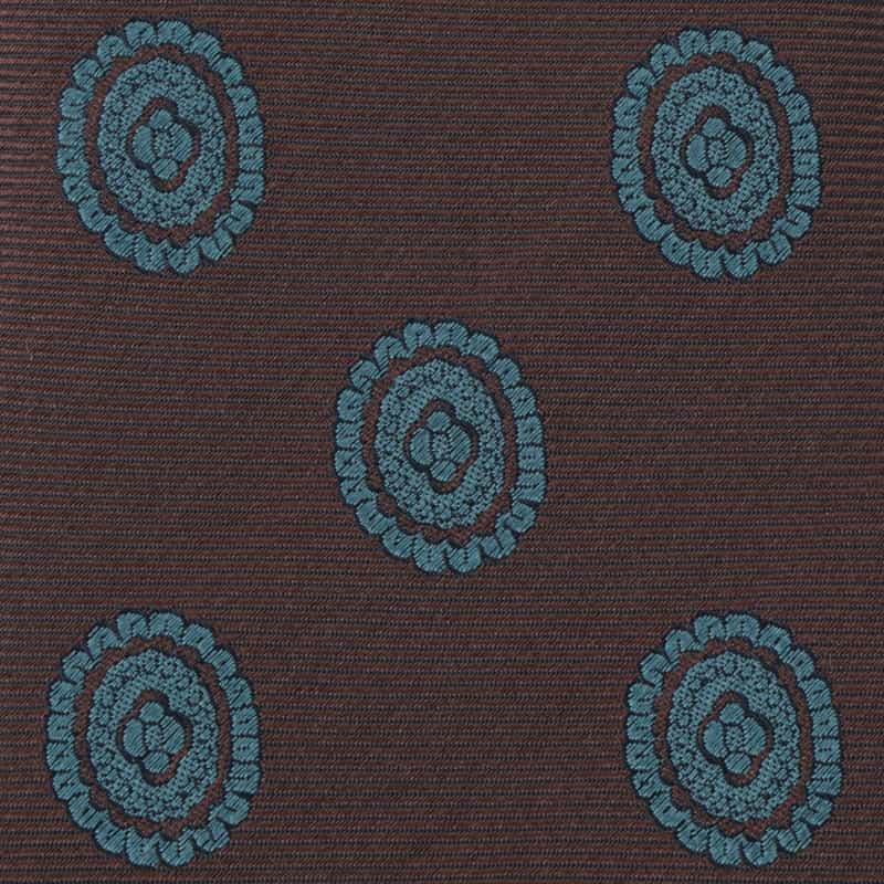 STEFANO BIGI メダリオン柄タイ BROWN