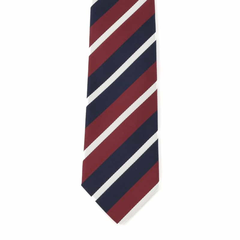 STEFANO BIGI ストライプ柄タイ WINE