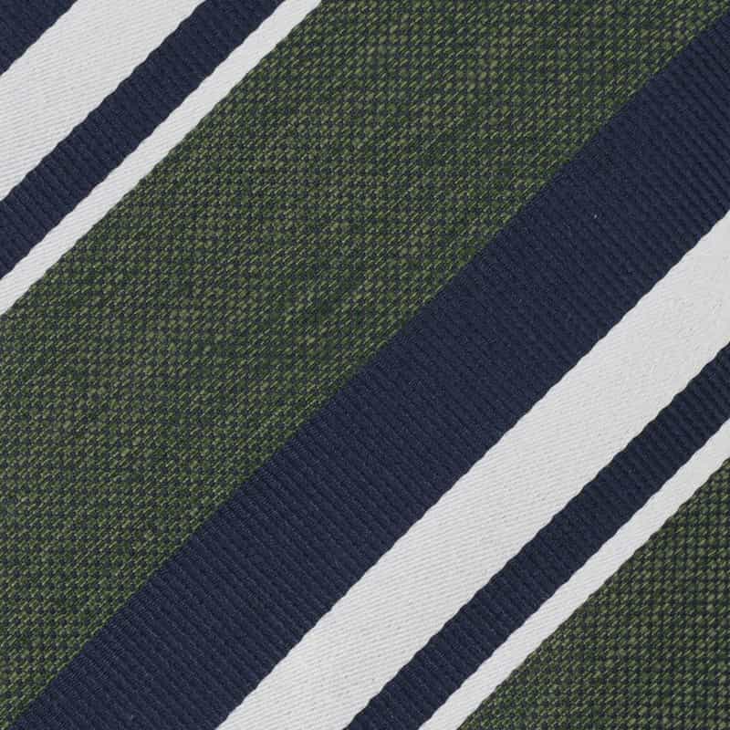 STEFANO BIGI ストライプ柄タイ GREEN