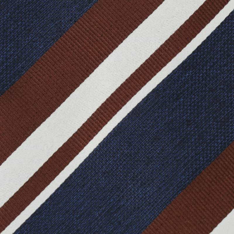 STEFANO BIGI ストライプ柄タイ NAVY