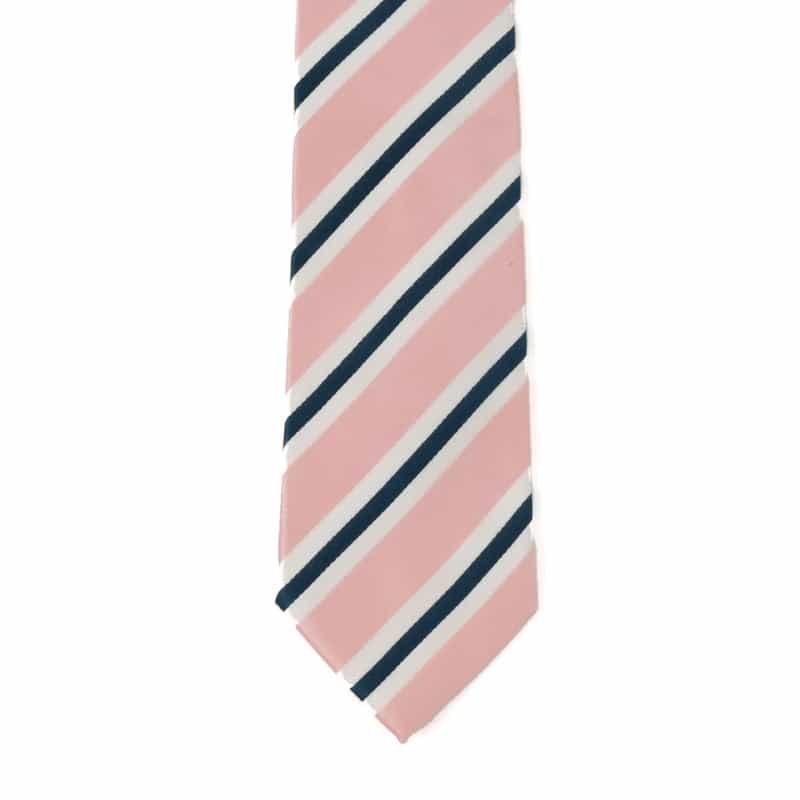 STEFANO BIGI ストライプ柄タイ PINK