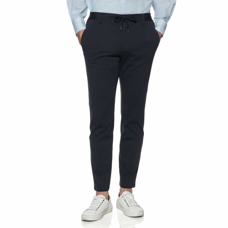 BERNARDO GIUSTI バーニーズ　ニューヨーク限定 ジャージー イージーパンツ NAVY