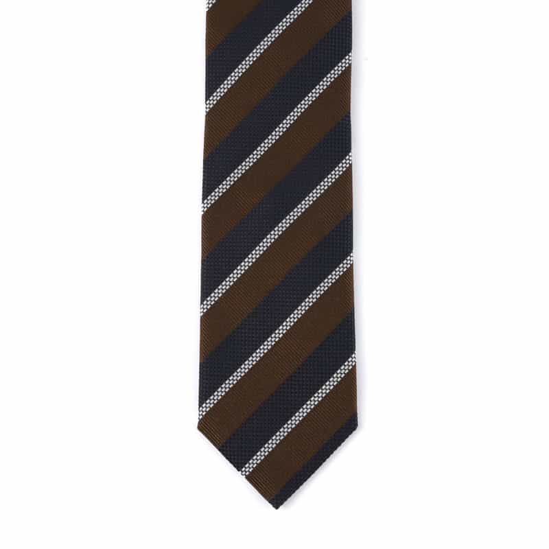 ALTEA ストライプ柄タイ NAVY