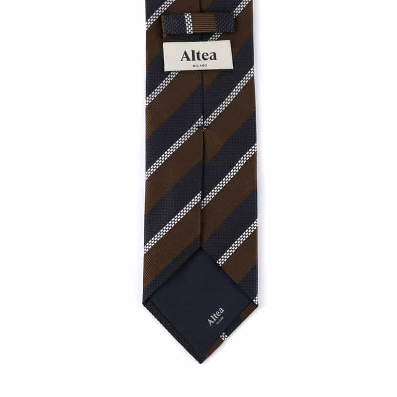 ALTEA ストライプ柄タイ NAVY