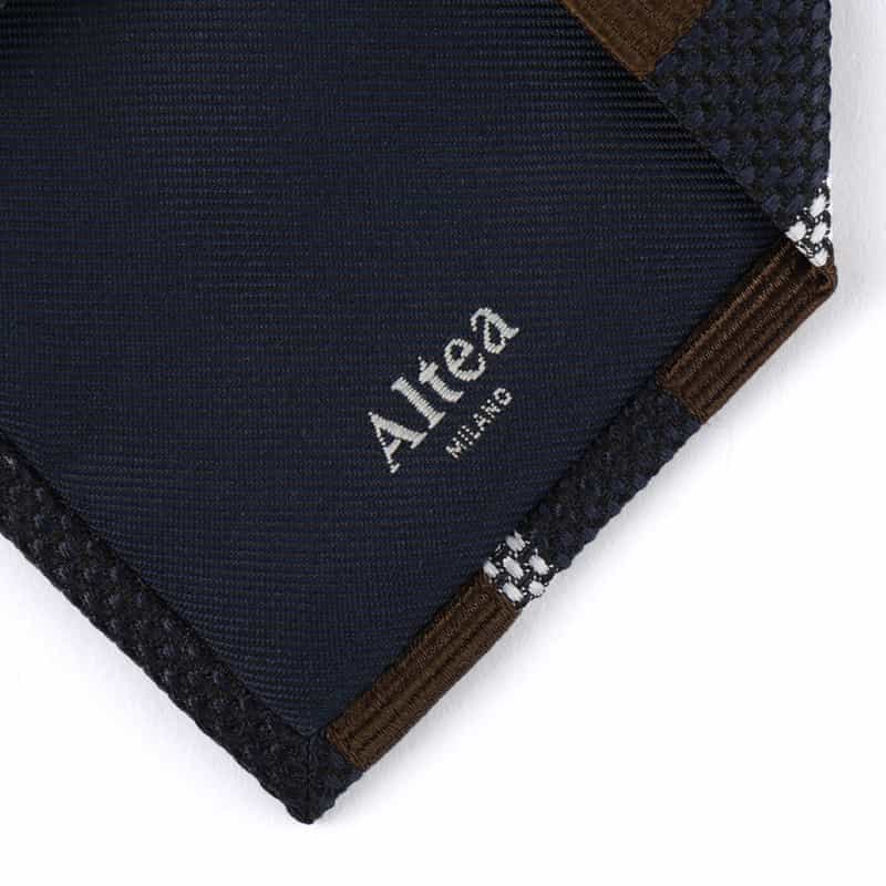 ALTEA ストライプ柄タイ NAVY