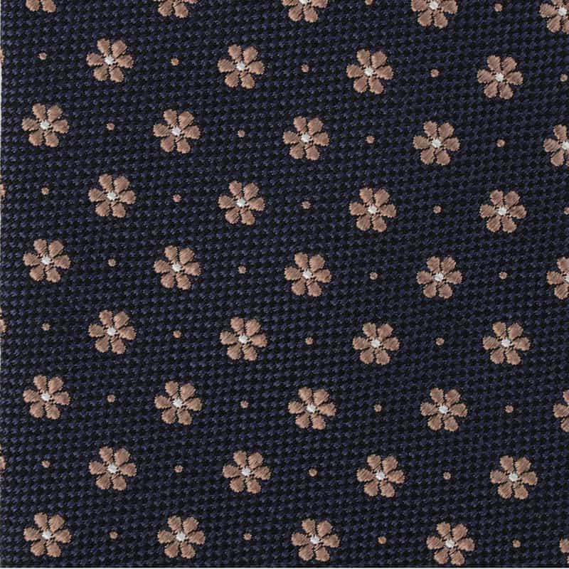 ALTEA 小花柄タイ NAVY