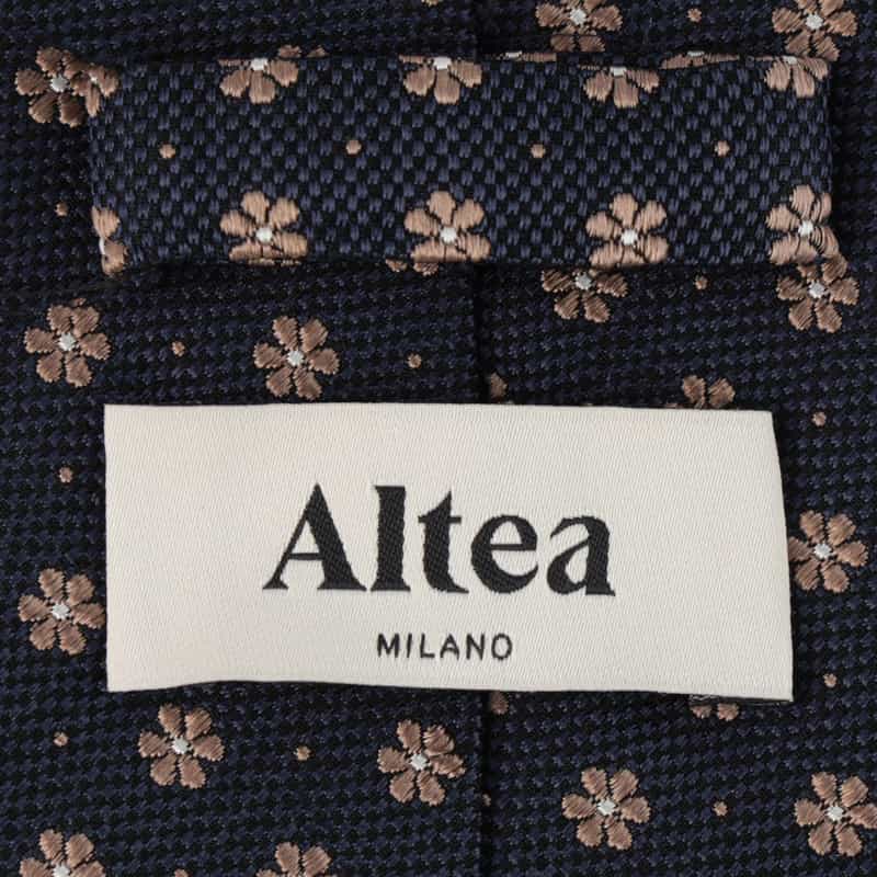 ALTEA 小花柄タイ NAVY