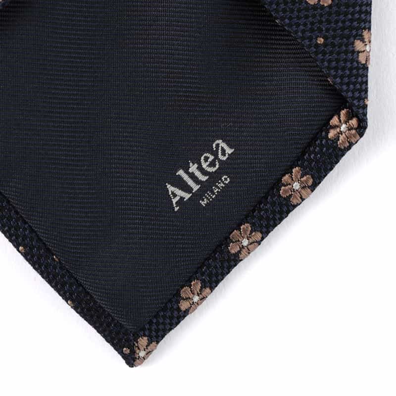 ALTEA 小花柄タイ NAVY