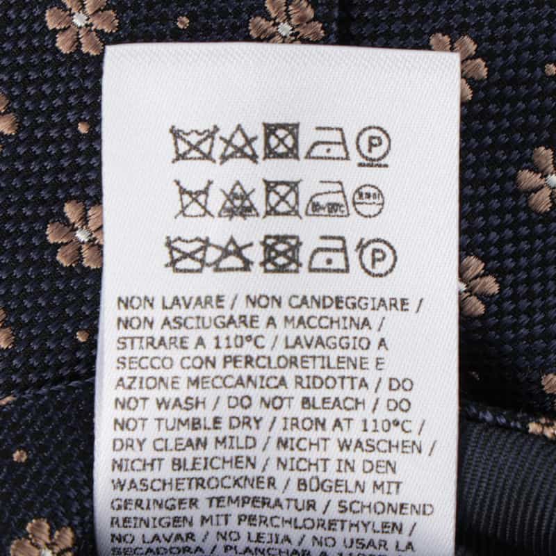 ALTEA 小花柄タイ NAVY