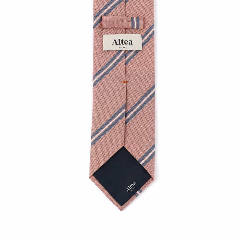 ALTEA ストライプ柄タイ PINK