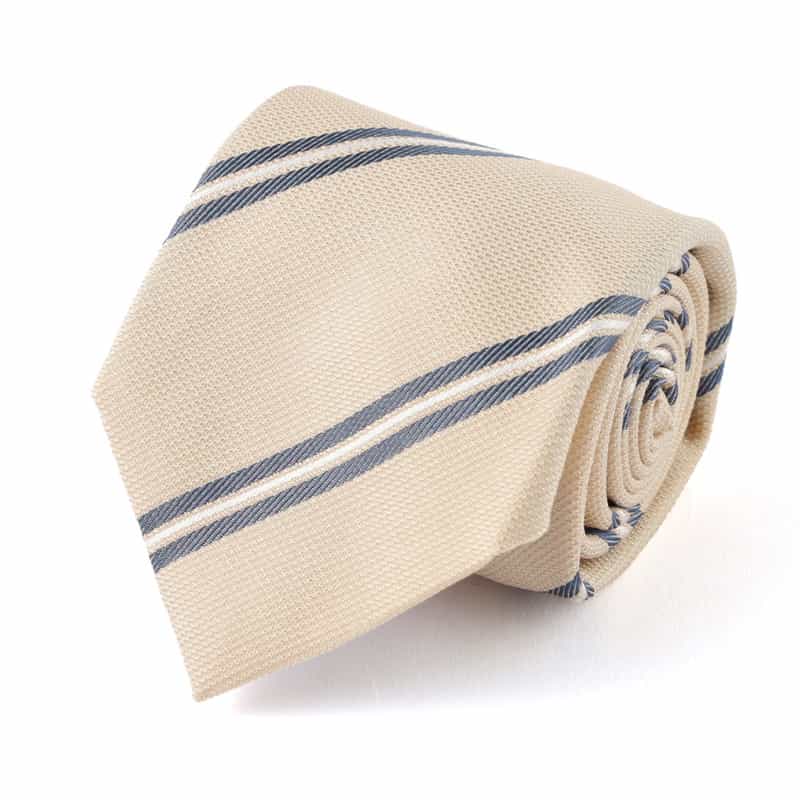 ALTEA ストライプ柄タイ BEIGE
