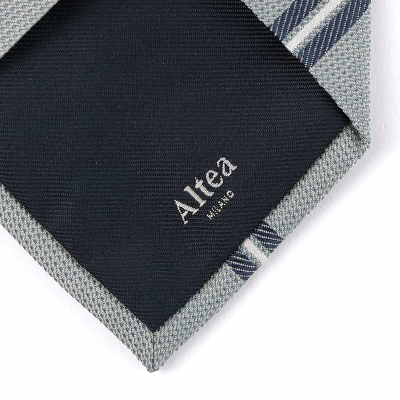 ALTEA ストライプ柄タイ BLUE