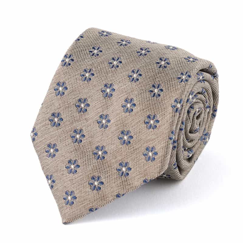 ALTEA 小花柄タイ GRAY