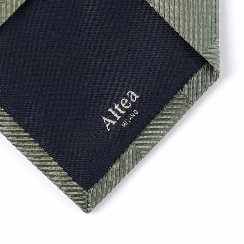 ALTEA ヘリンボーン柄タイ GREEN