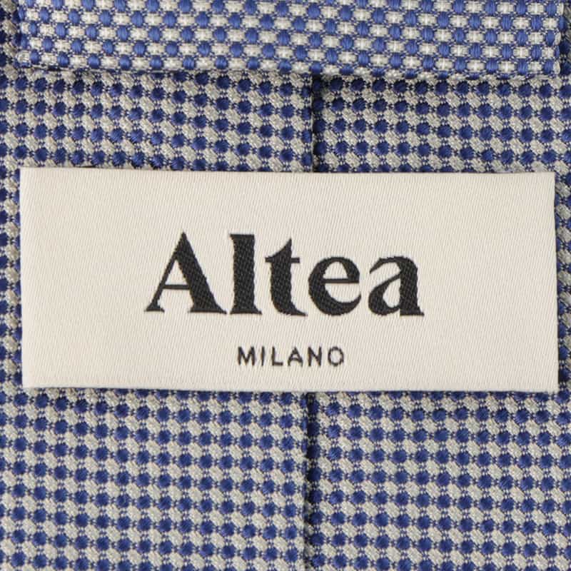 ALTEA マイクロジャカード柄タイ NAVY