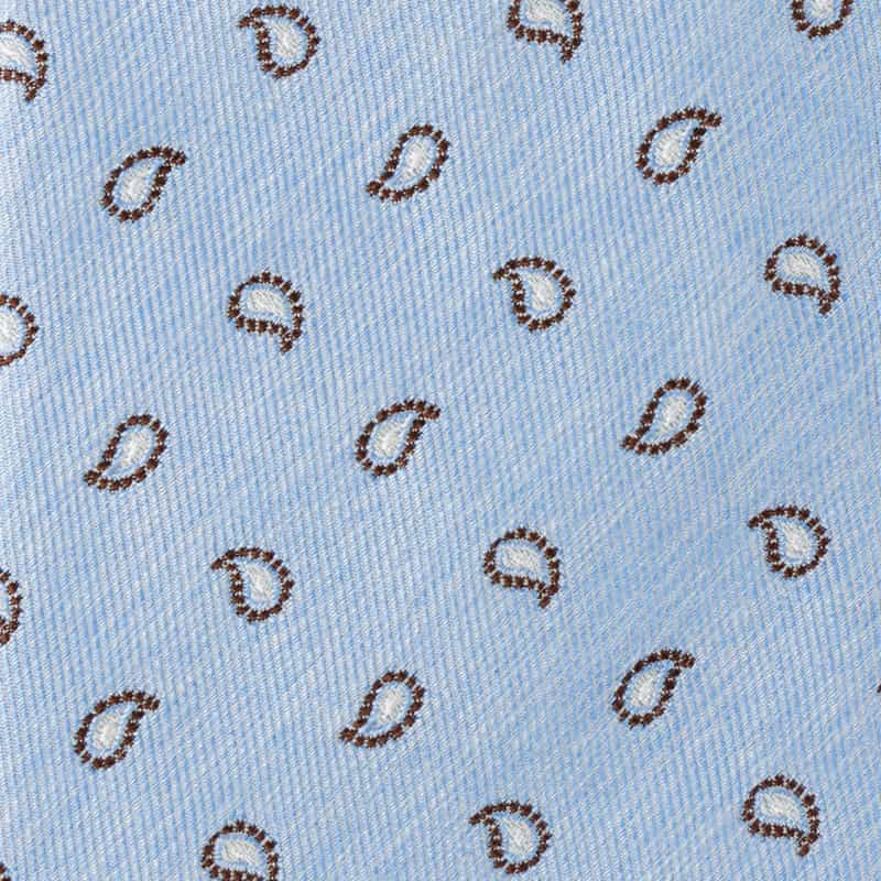 ALTEA ペイズリー柄タイ LT BLUE