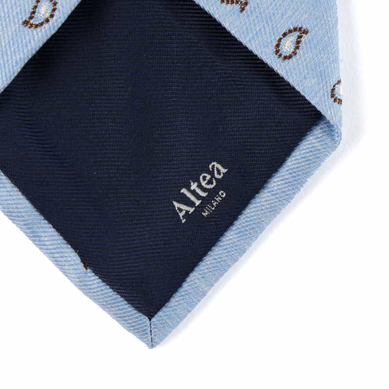 ALTEA ペイズリー柄タイ LT BLUE