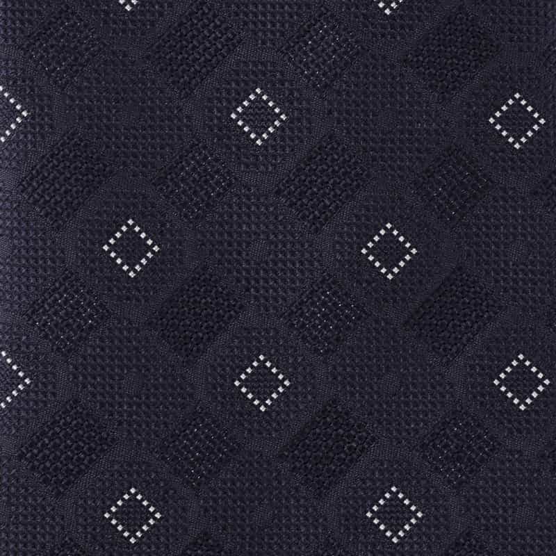 ALTEA スクエア柄タイ NAVY