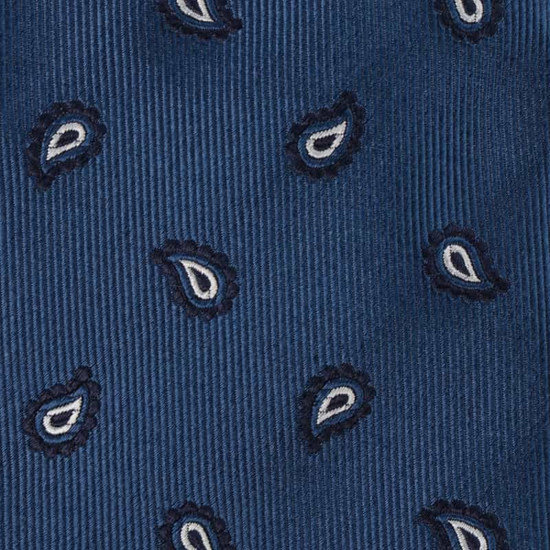 ALTEA ペイズリー柄タイ NAVY