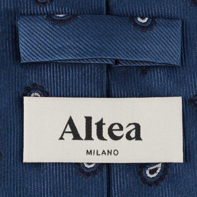 ALTEA ペイズリー柄タイ NAVY