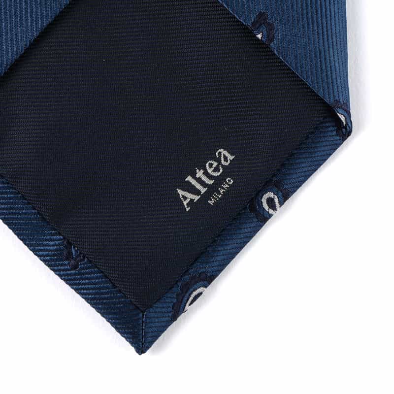 ALTEA ペイズリー柄タイ NAVY