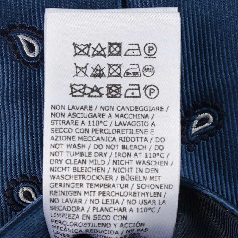 ALTEA ペイズリー柄タイ NAVY