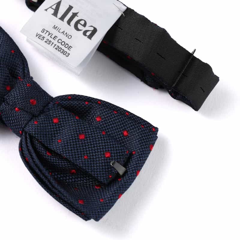ALTEA ドット柄ボウタイ NAVY