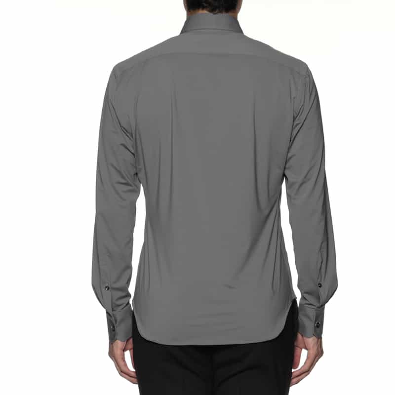 XACUS XACUS＜ザッカス＞ソリッドストレッチシャツ GRAY