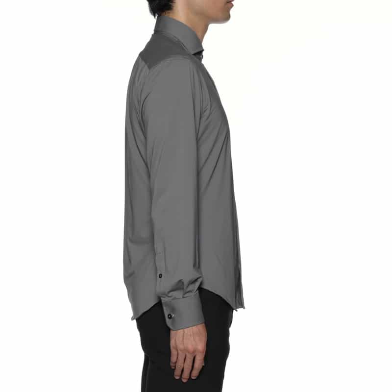XACUS XACUS＜ザッカス＞ソリッドストレッチシャツ GRAY