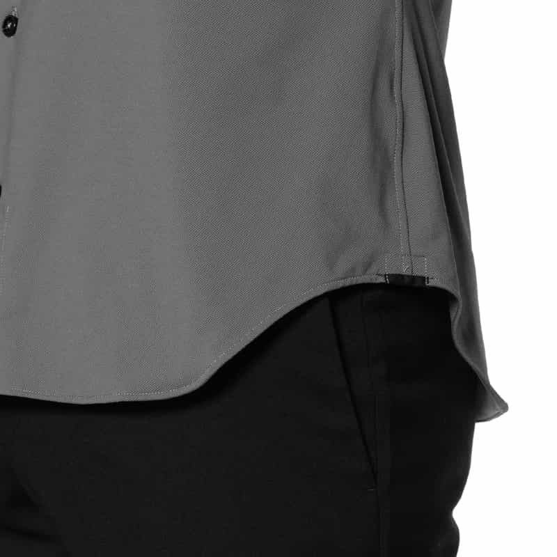 XACUS XACUS＜ザッカス＞ソリッドストレッチシャツ GRAY