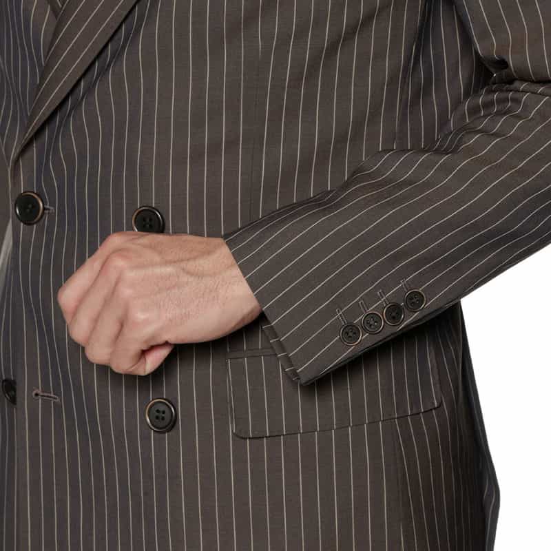 BARNEYS NEW YORK セットアップ ダブルブレステッドジャケット BROWN