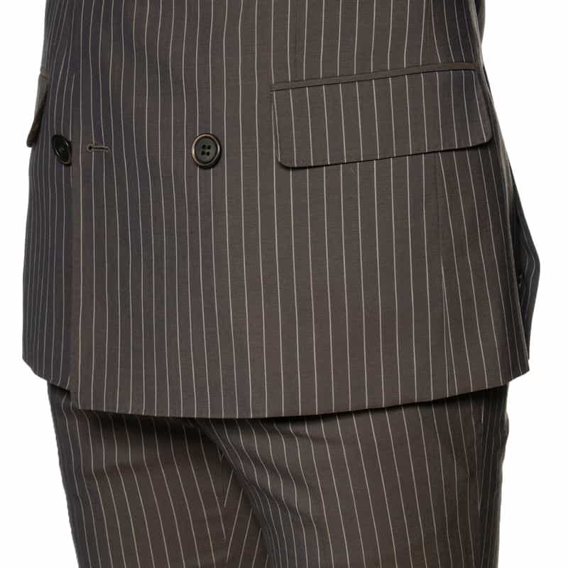 BARNEYS NEW YORK セットアップ ダブルブレステッドジャケット BROWN