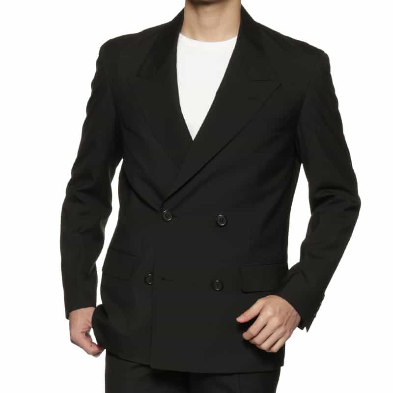 BARNEYS NEW YORK セットアップ ダブルブレステッドジャケット BLACK