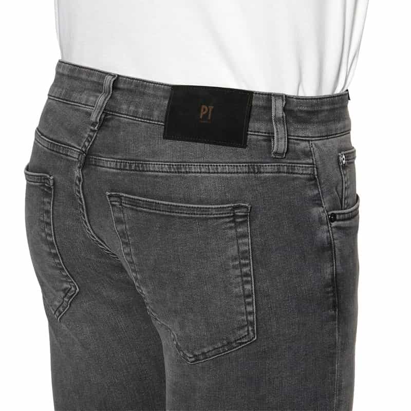 PT TORINO DENIM ブラックウォッシュデニムパンツ "SWING" GRAY