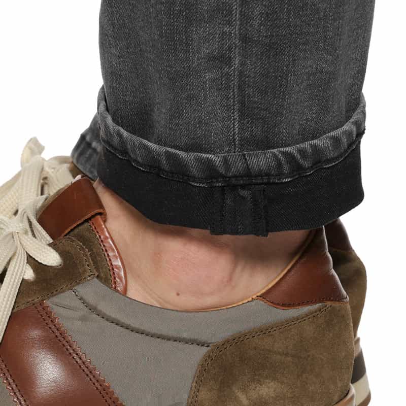 PT TORINO DENIM ブラックウォッシュデニムパンツ "SWING" GRAY