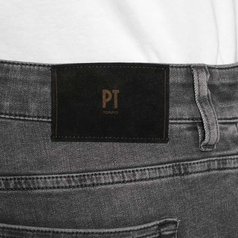 PT TORINO DENIM ブラックウォッシュデニムパンツ "SWING" GRAY