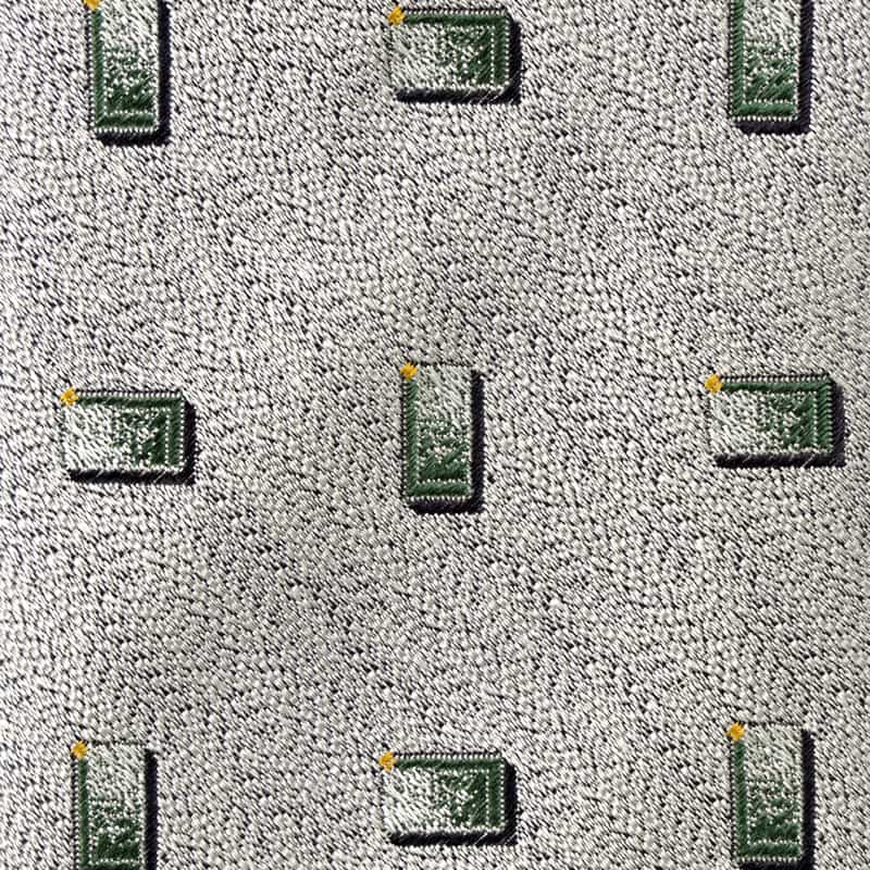 ATTO VANNUCCI FIRENZE セッテピエゲ 小紋柄タイ LIGHT GRAY