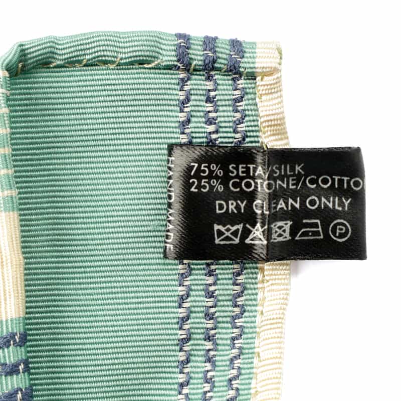 ATTO VANNUCCI FIRENZE セッテピエゲ ストライプ柄タイ TURQUOISE