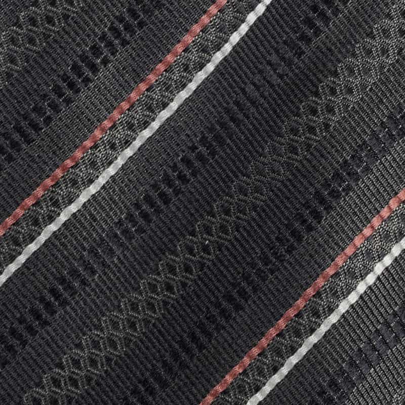 ATTO VANNUCCI FIRENZE セッテピエゲ ストライプ柄タイ GRAY