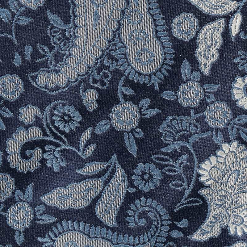 ATTO VANNUCCI FIRENZE セッテピエゲ ペイズリー柄タイ NAVY