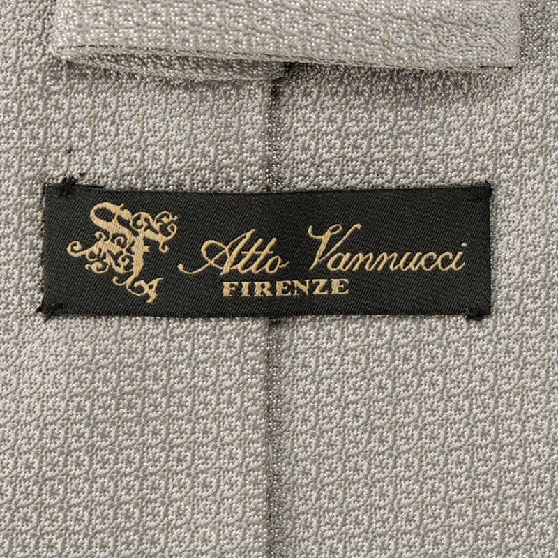ATTO VANNUCCI FIRENZE バーニーズ　ニューヨーク限定ジャカードタイ GRAY