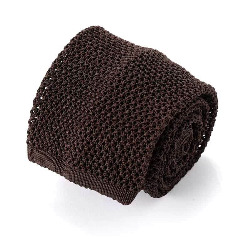 ATTO VANNUCCI FIRENZE ニットタイ BROWN