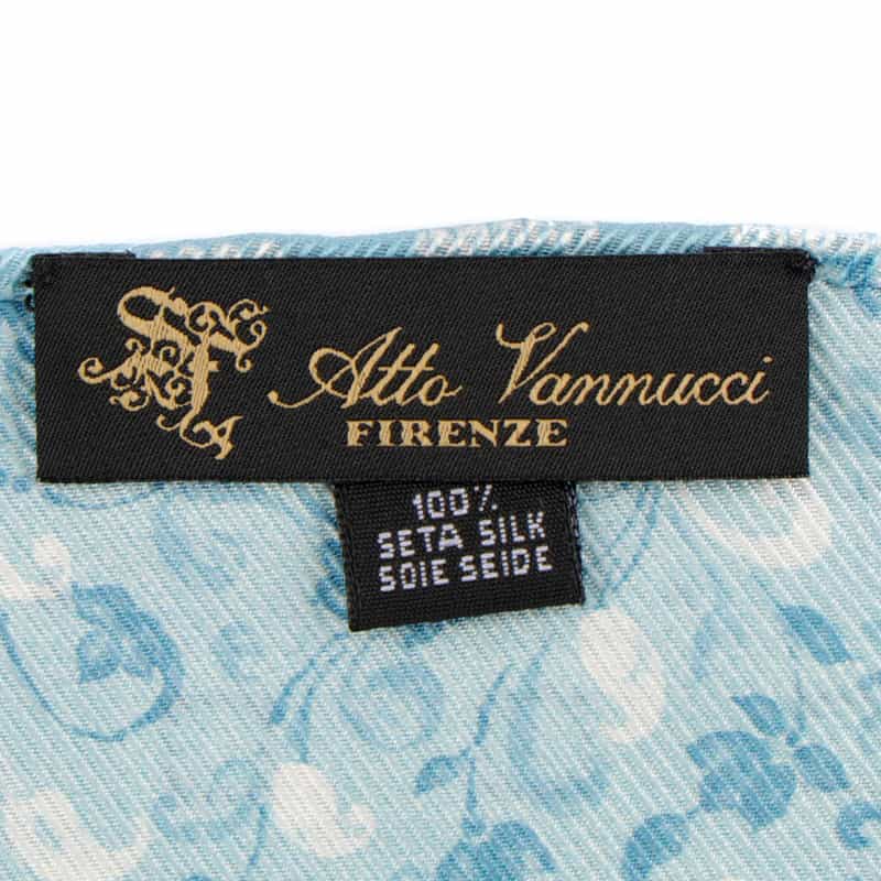 ATTO VANNUCCI FIRENZE ポケットチーフ LIGHT BLUE