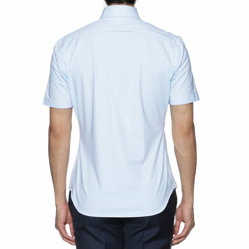 XACUS XACUS＜ザッカス＞ストレッチ半袖シャツ LT BLUE