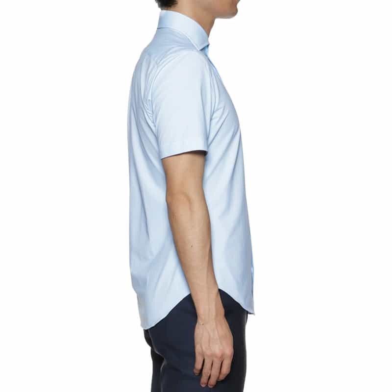 XACUS XACUS＜ザッカス＞ストレッチ半袖シャツ LT BLUE