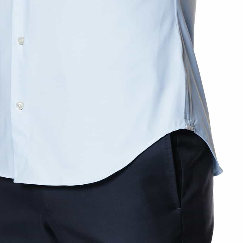 XACUS XACUS＜ザッカス＞ストレッチ半袖シャツ LT BLUE