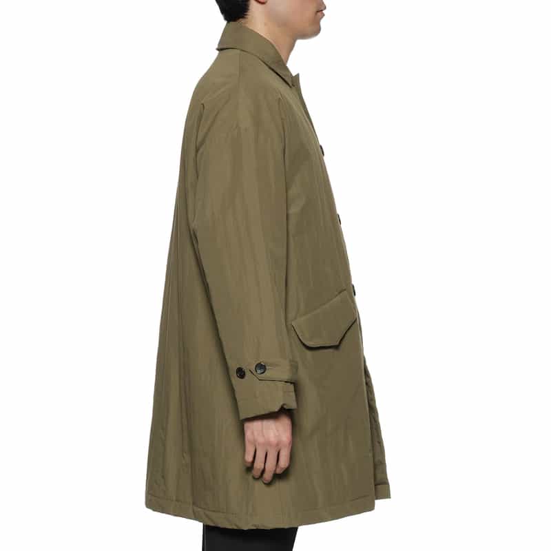 BARNEYS NEW YORK 撥水ステンカラーコート KHAKI